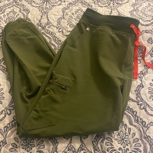 FIGS dark Olive Zamora joggers XL NEW